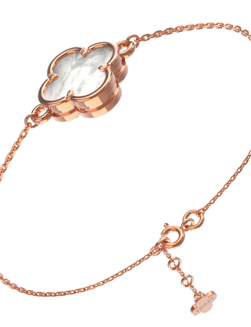 Браслет из золота c перламутром