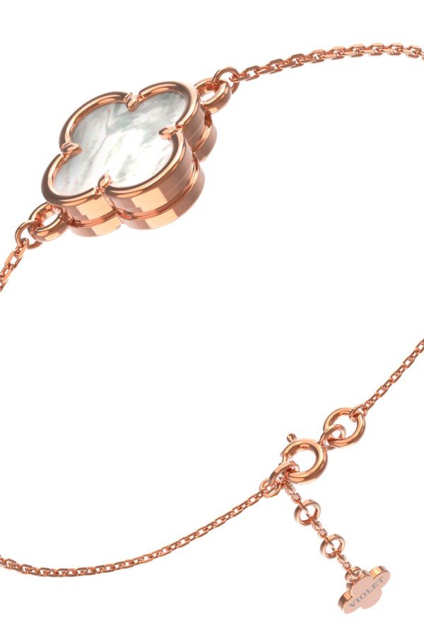 Браслет из золота c перламутром