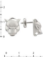 Серьги из белого золота c бриллиантами