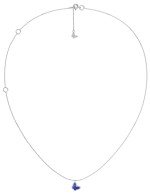 Колье из белого золота c лазуритом