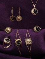 Браслет из золота c бриллиантами и перламутром