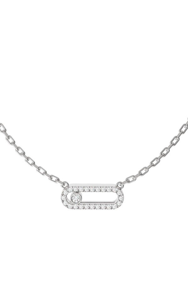Колье из белого золота c бриллиантами
