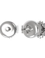 Серьги из белого золота c бриллиантами