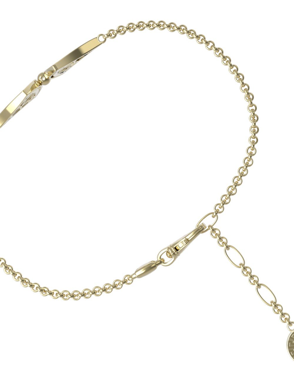 Браслет из лимонного золота c бриллиантами и ониксом