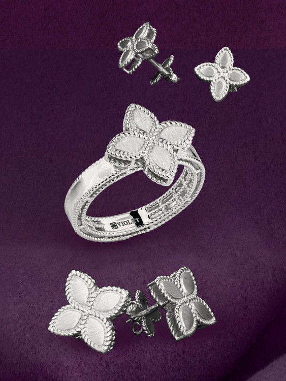 Кольцо из белого золота 585 пробы