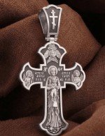 Крест из белого золота