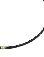 Гайтан из зелёного золота c кожаным шнурком