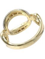 Кольцо из лимонного золота c бриллиантами