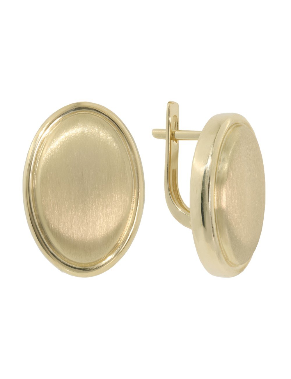 Серьги из лимонного золота