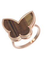 Кольцо из золота c тигровым глазом