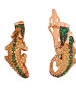 Серьги из золота c фианитом