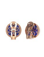 Серьги из золота c бриллиантами и лазуритом