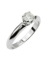 Кольцо из белого золота c бриллиантами