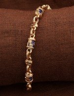 Браслет из золота c лазуритом