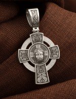 Крест из белого золота