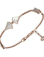 Браслет из золота c бриллиантами и перламутром