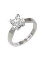 Кольцо из белого золота c бриллиантами