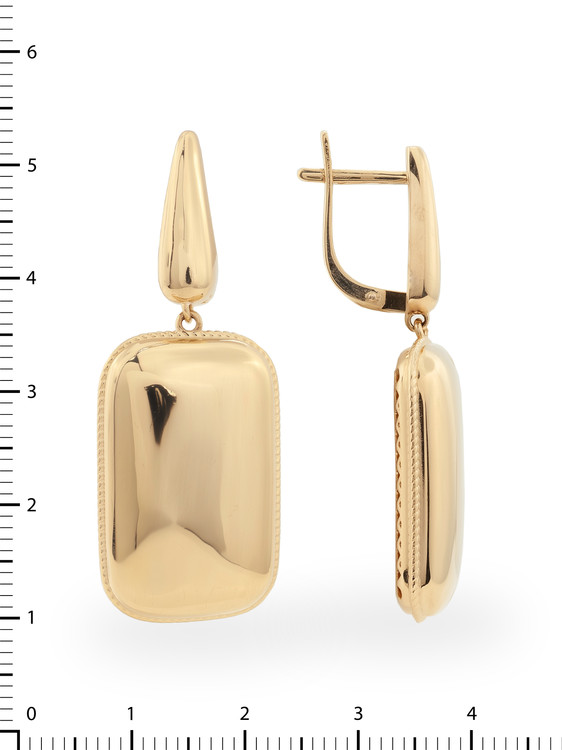 Серьги из красного золота 585 пробы