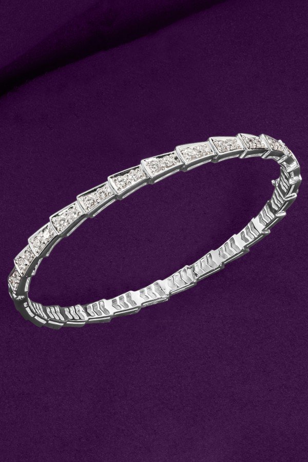 Браслет из белого золота c бриллиантами