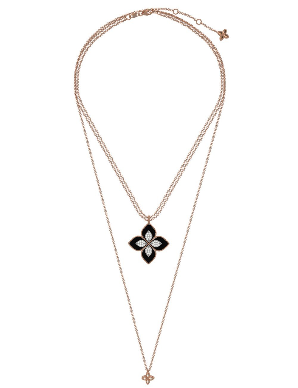 Колье из золота c бриллиантами и ониксом