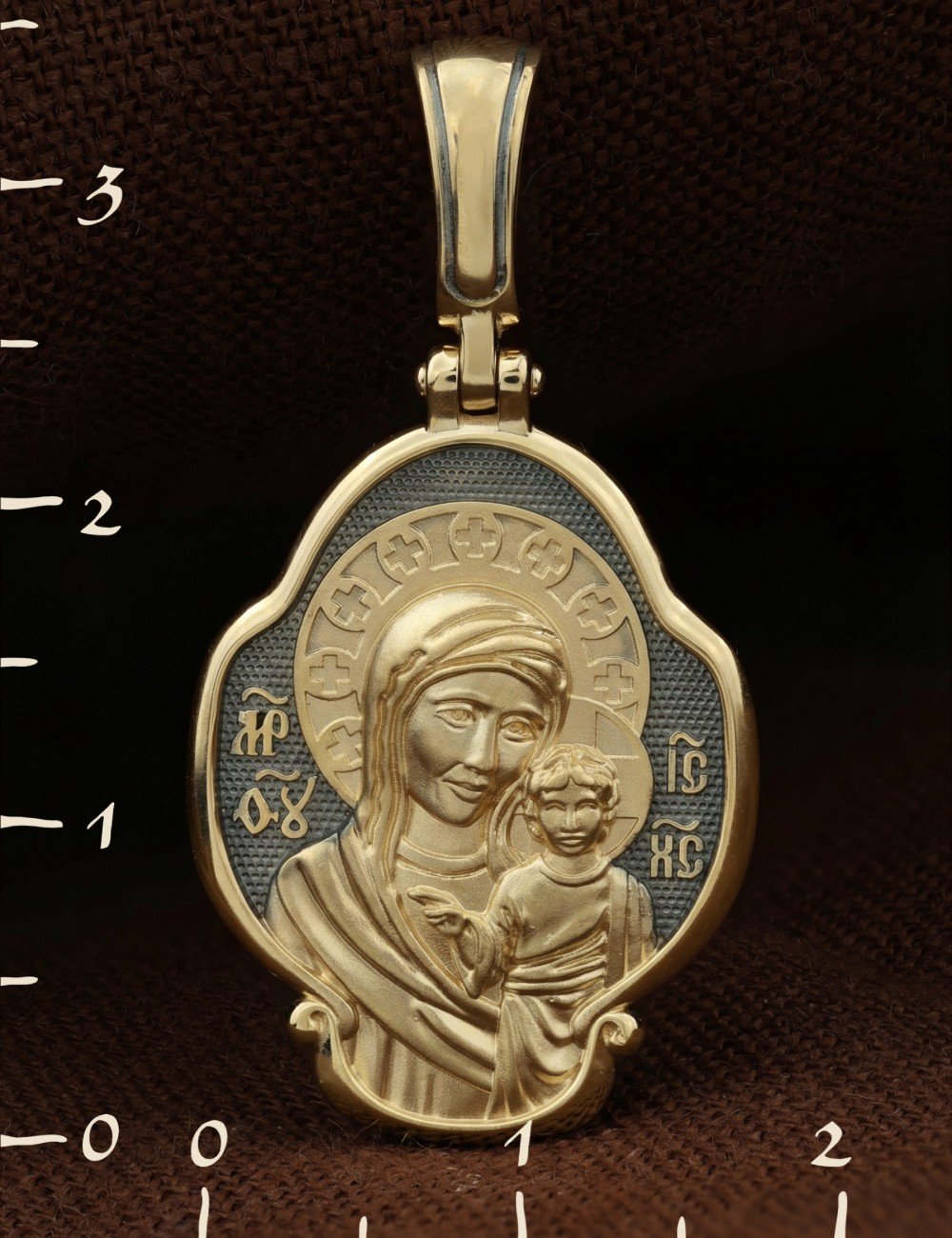 Образок из лимонного золота