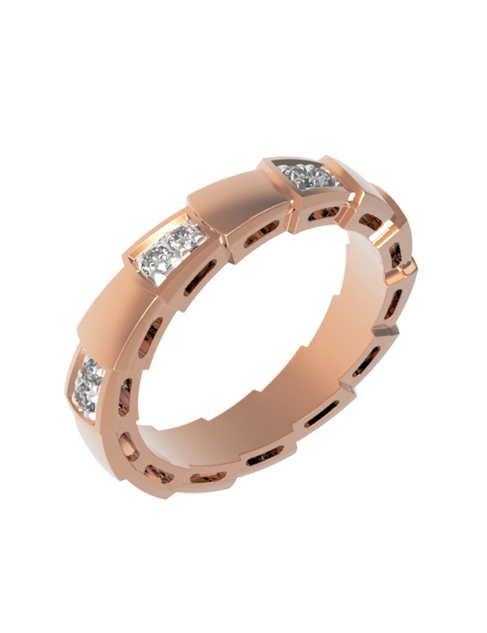 Кольцо из золота c бриллиантами