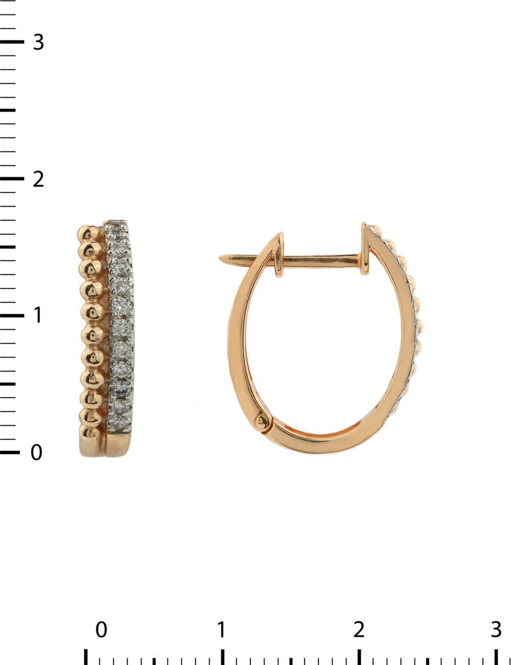 Серьги из золота c бриллиантами