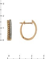 Серьги из золота c бриллиантами