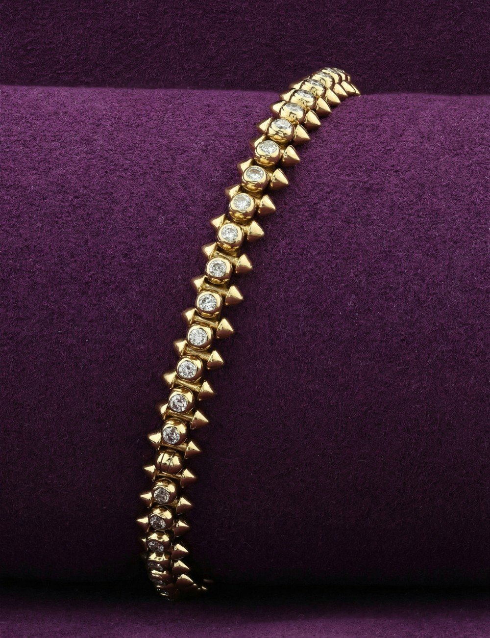 Браслет из лимонного золота c бриллиантами