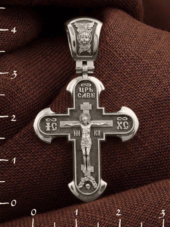 Крест из белого золота