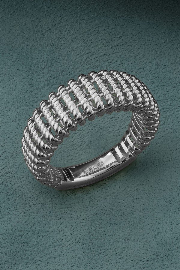 Кольцо из белого золота