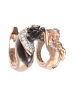 Серьги из золота c фианитом