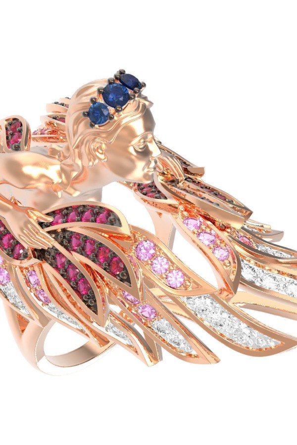 Кольцо из золота c фианитом