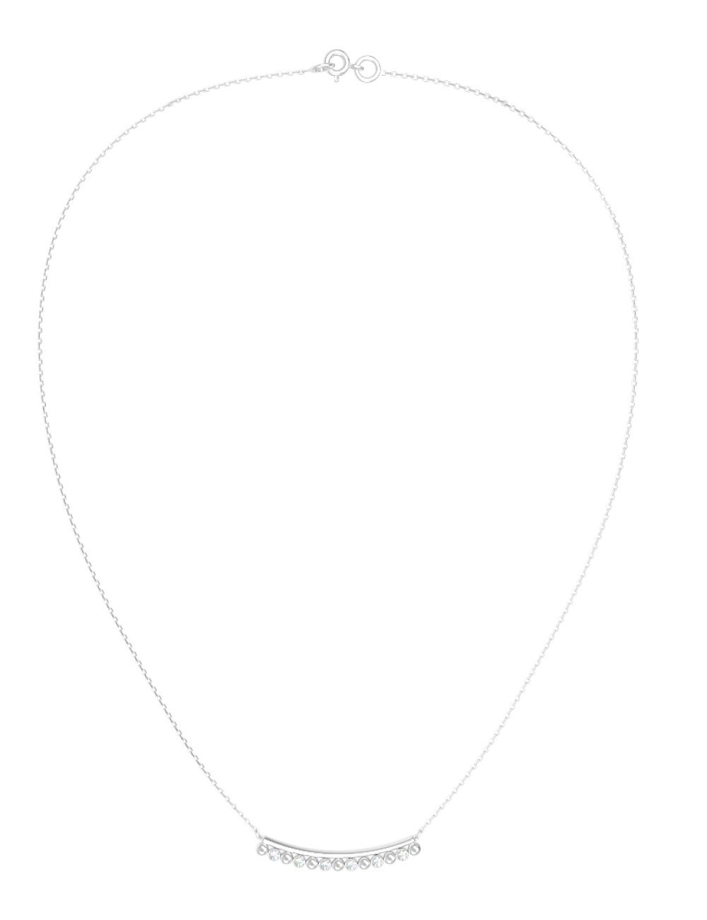 Колье из белого золота c бриллиантами