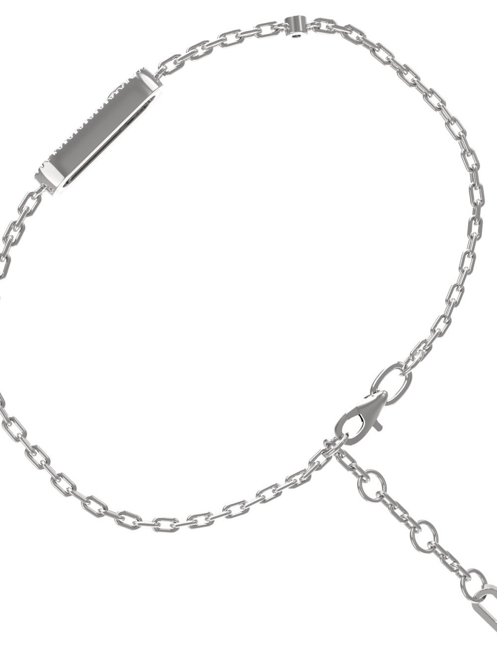 Браслет из белого золота c бриллиантами