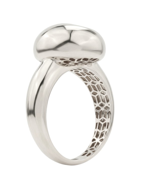 Кольцо из белого золота 585 пробы c бриллиантами