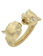 Кольцо из лимонного золота c бриллиантами