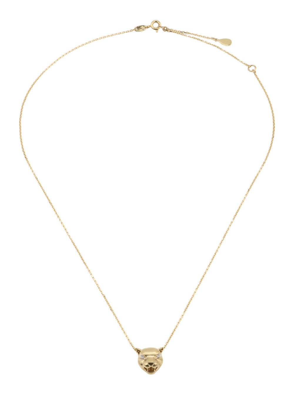 Колье из лимонного золота 585 пробы c бриллиантами