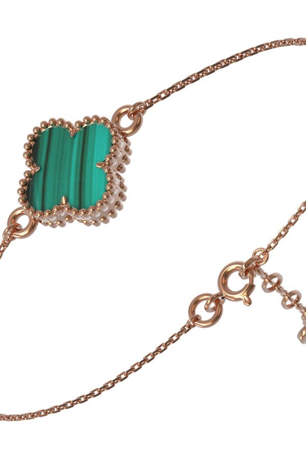 Браслет из золота c малахитом