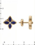Серьги из золота c бриллиантами и лазуритом