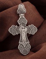 Крест из белого золота