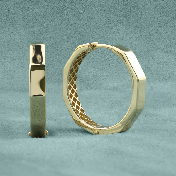 Серьги из лимонного золота 585 пробы