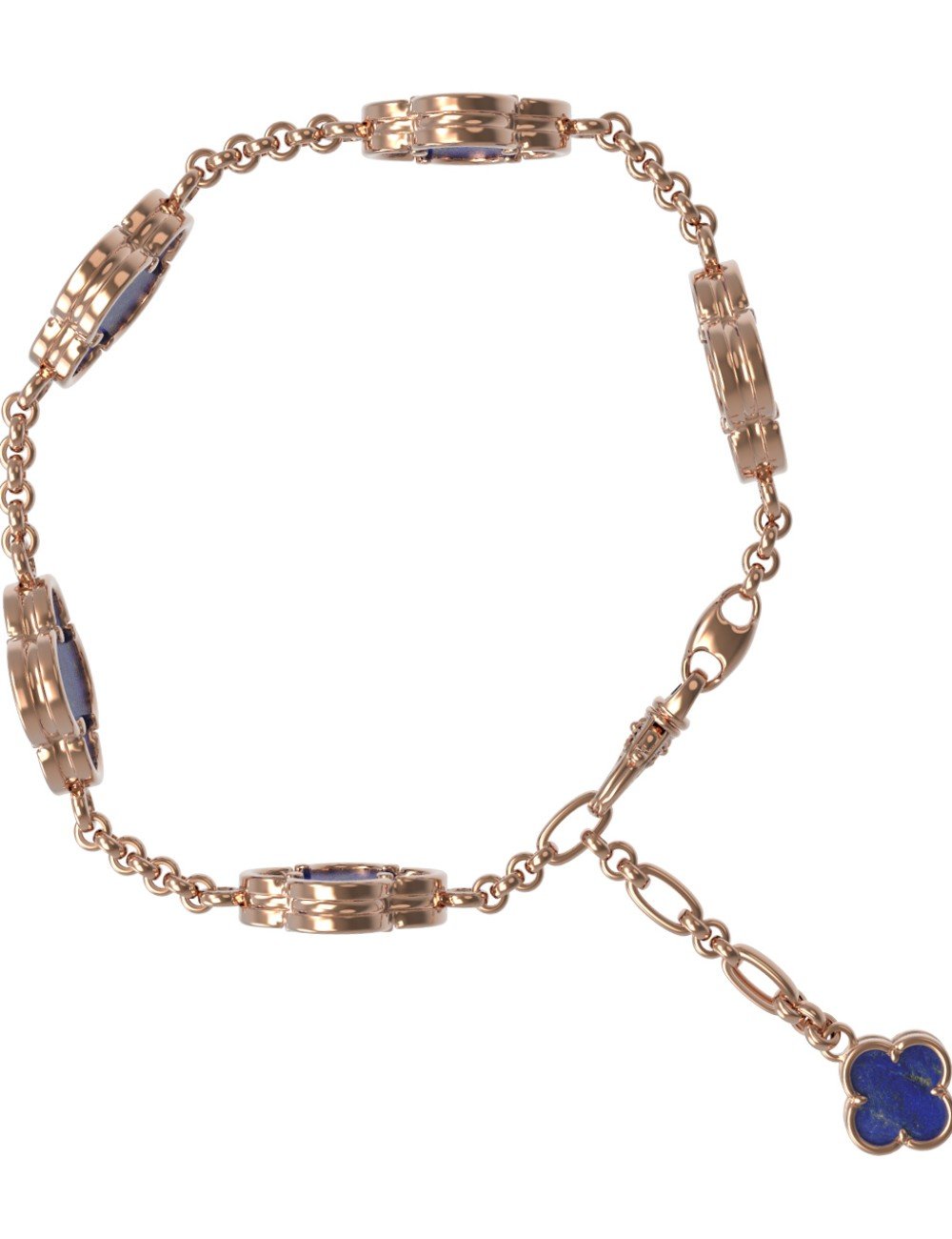 Браслет из золота c лазуритом