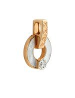 Подвеска из золота c бриллиантами и перламутром