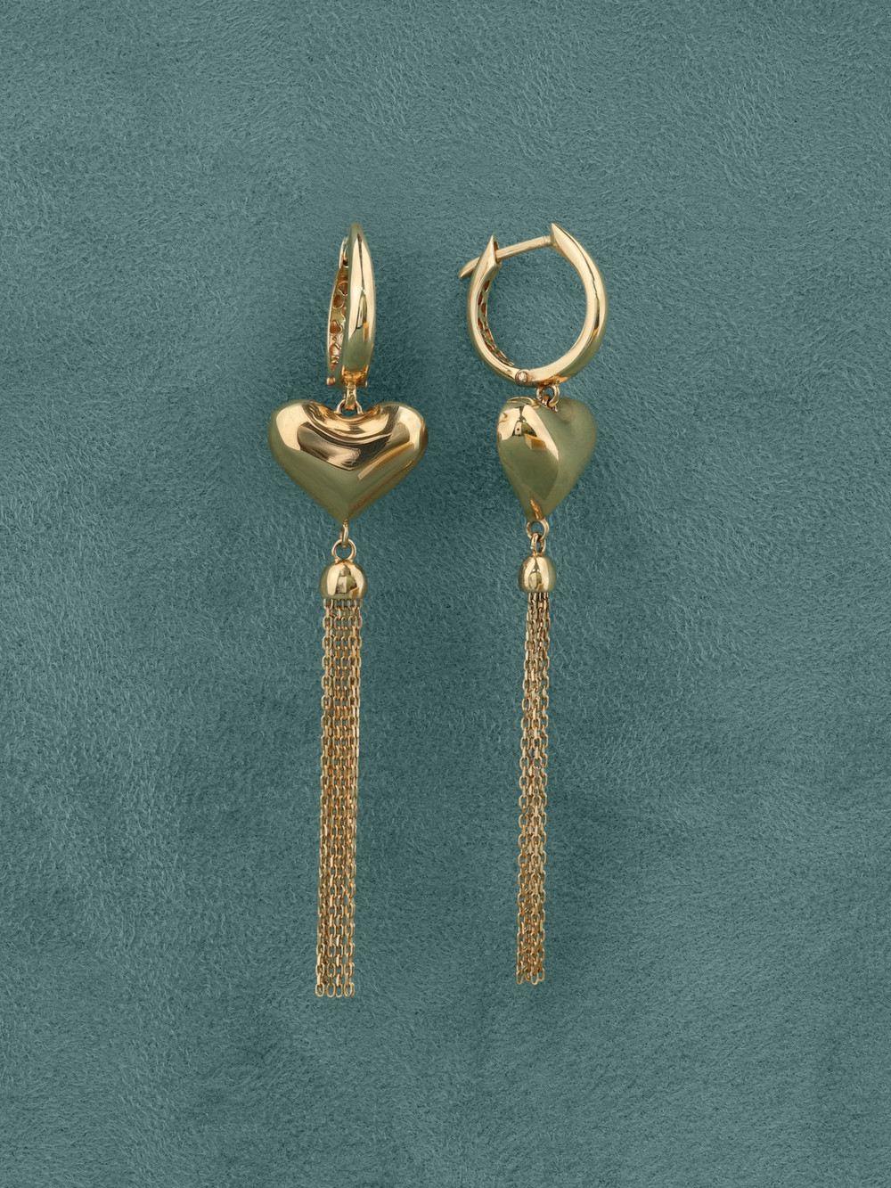 Серьги из красного золота 585 пробы