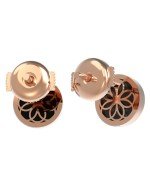 Серьги из золота c бриллиантами и ониксом