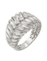 Кольцо из белого золота c бриллиантами