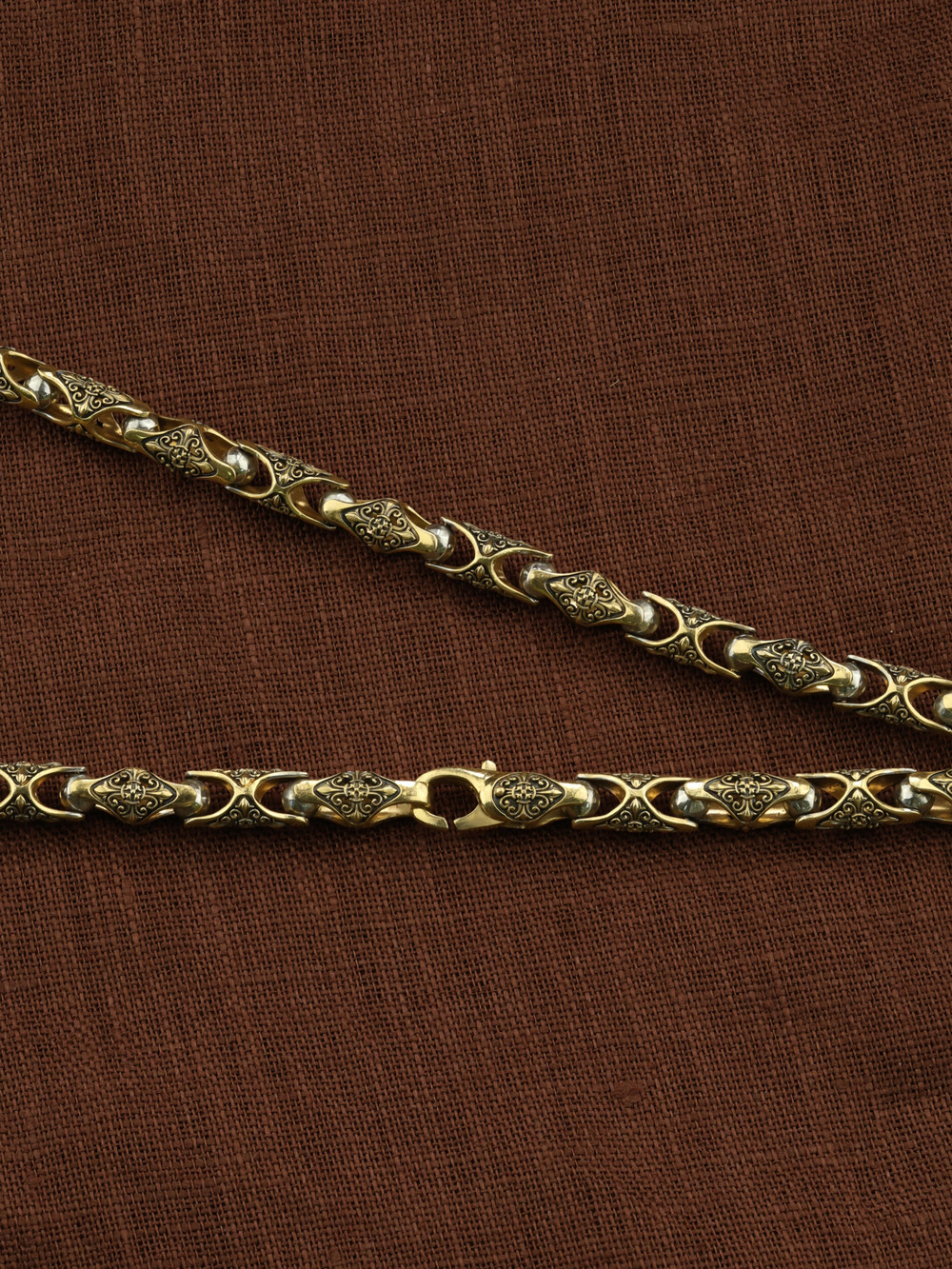 Цепь из лимонного золота 585 пробы