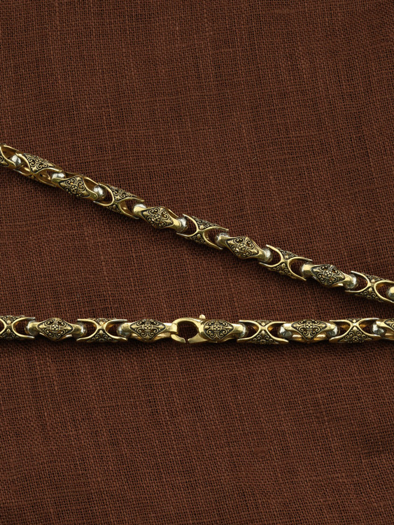 Цепь из лимонного золота 585 пробы