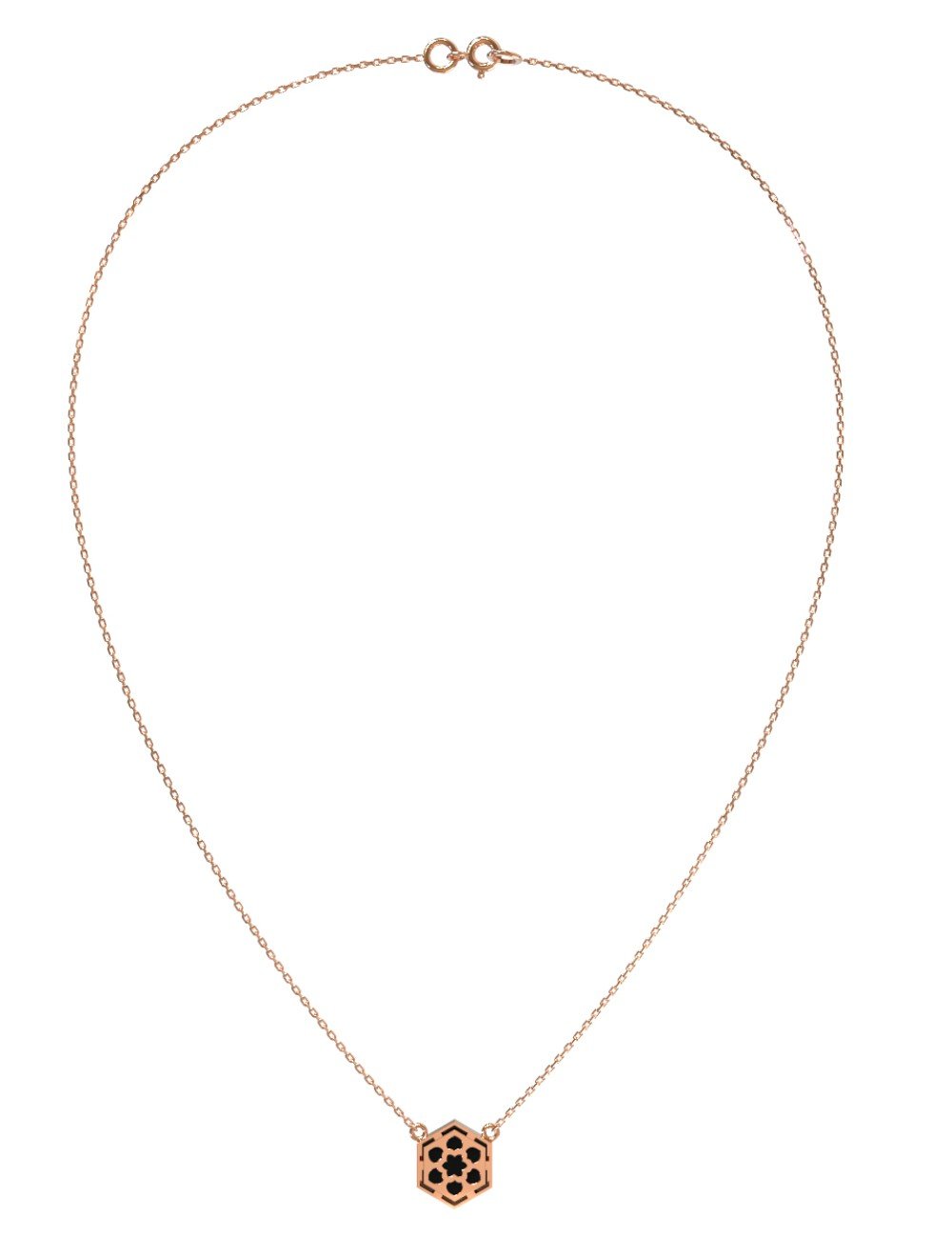 Колье из золота c ониксом